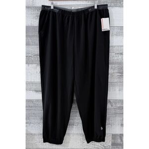 Sports Illustrated Athletic Board Pants Plus Sz 1X (38w) Black Wicking Stretch